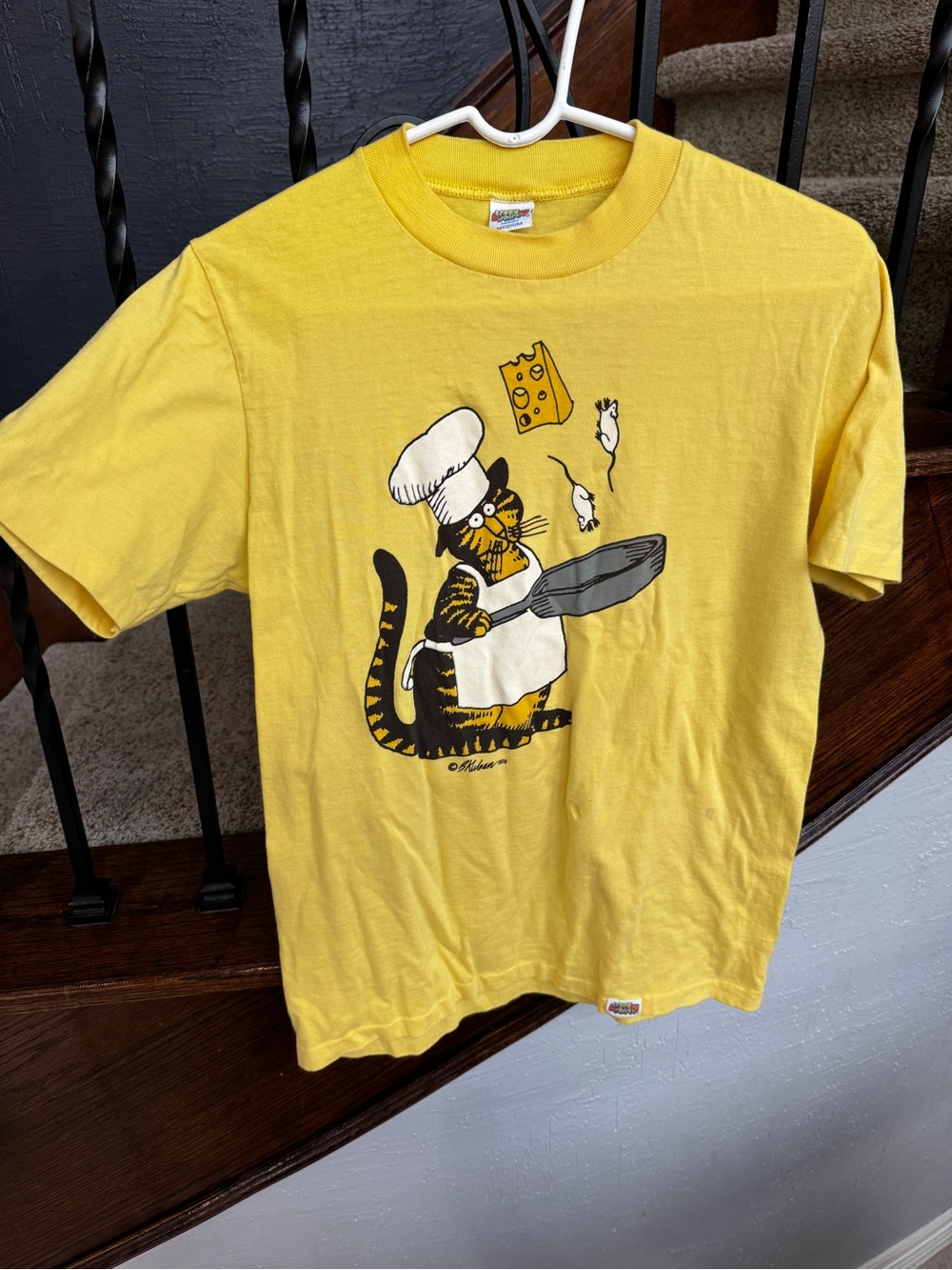Vintage Rare Chef Cat B. Kliban Crazy Shirts Hawaii Tee - Picture 2 of 13